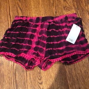 NWT black & pink soft shorts